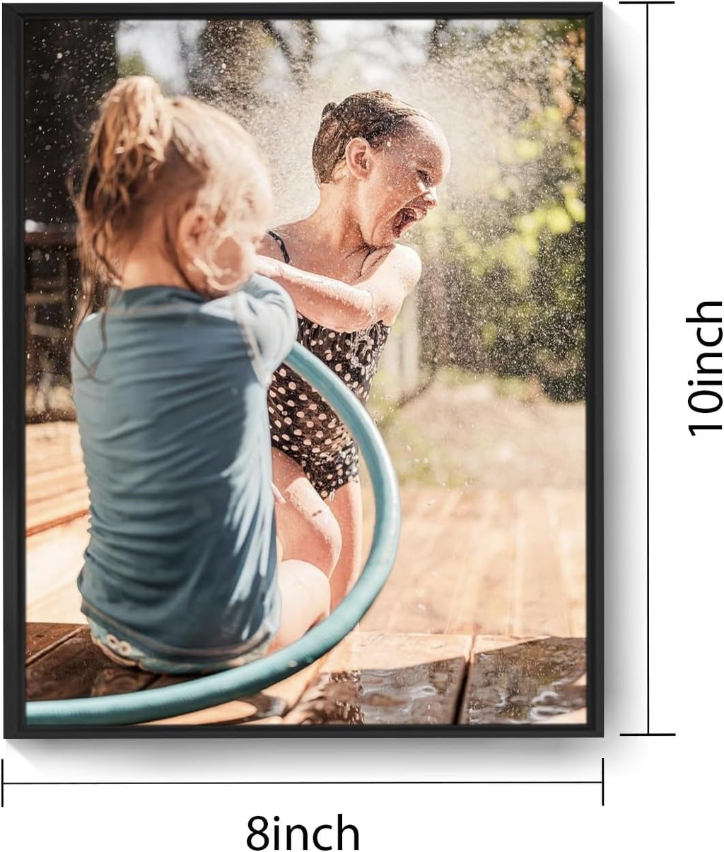 Skiennix Canvas Prints - Custom Photo Posters for Framed Wall Art | Ideal Home Décor & Gifts (8x10, Black Frame)