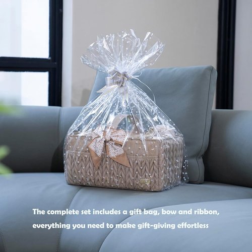 Luxurious Baby Diaper Caddy - Stylish Nursery Storage Basket for Newborn Essentials | Beige Organizer Tote
