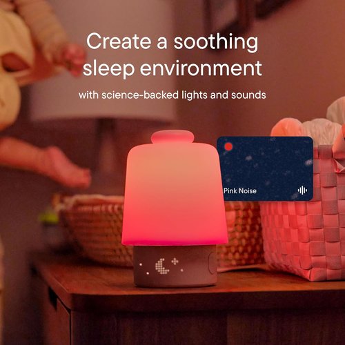 Hatch Baby Sound Machine - Night Light & Sleep Support | Peach Color | Routine Builder & Time-to-Rise Alarm Clock