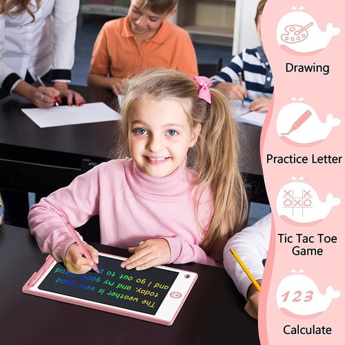 Hockvill LCD Writing Tablet - 8.8 Inch Drawing Pad for Kids | Perfect Gift for Ages 3-7, Travel Essential