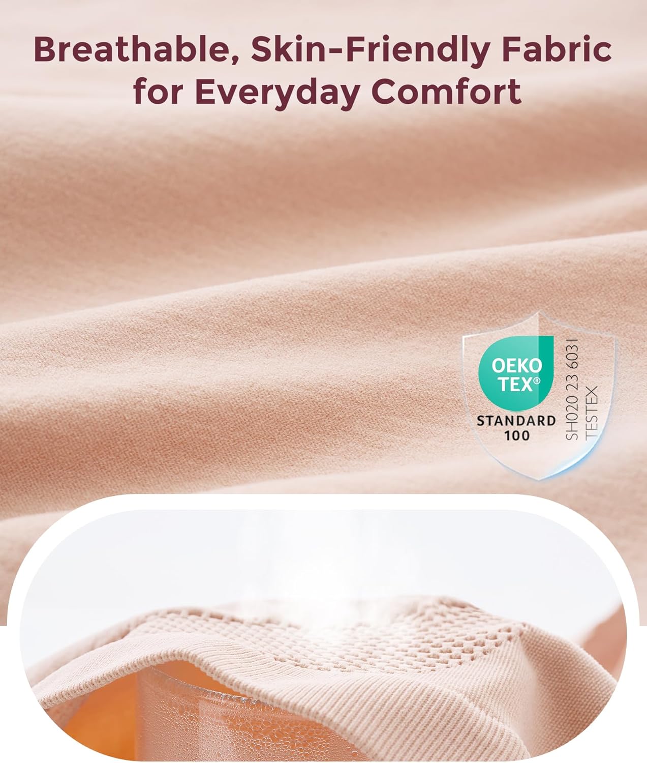 Momcozy Maternity Underwear - Soft Seamless High Waist Design for Comfort During Pregnancy | Over Bump Fit