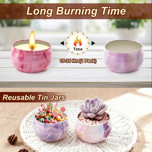 Scented Candles Gift Set for Women, 12 Pack 2.5oz Candles for Home Scented, Soy Wax Aromatherapy Candle Set, 300 Hour Long Lasting, Christmas Gifts Birthday Gifts for Women Friends Sister Colleague