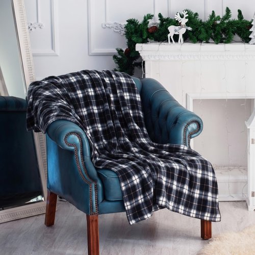 HunnmingRe 15 Pcs Plaid Blanket Bulk 60 x 50 Inch Buffalo Plaid Throw Blanket Soft Lightweight Warm Checkered Home Decoration for Couch Sofa Chair Bed Office Home Travel Outdoor