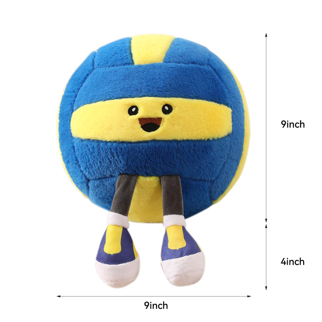 Stepxi Volleyball Plush - Soft Funny Volleyball Stuff Animal Plush Toy, Cute Birthday Plush Toy Gifts for Boys Girls and Sports Enthusiast Room Decor Pillow