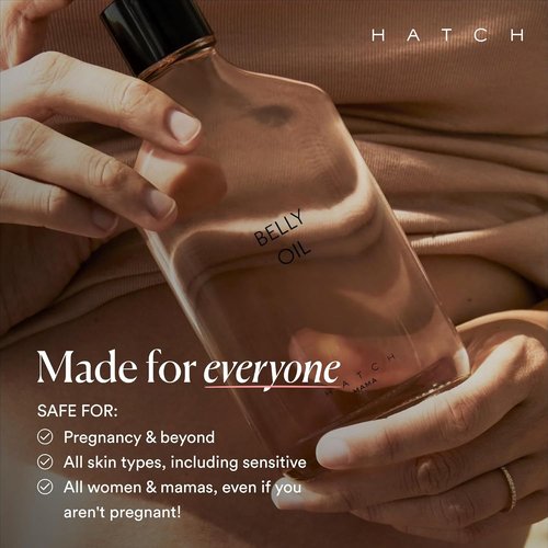 HATCH Belly Oil - Pregnancy & Postpartum Skincare for Stretch Marks | Quick-Drying, Vegan & Plant-Based, 6.7 Fl Oz