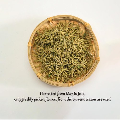 4.23Oz/120g Honeysuckle Buds Organic, 100% Pure Natural Honey Suckle Buds- Hand-Picked and Naturally Dried Honeysuckle Buds (1 Bag)