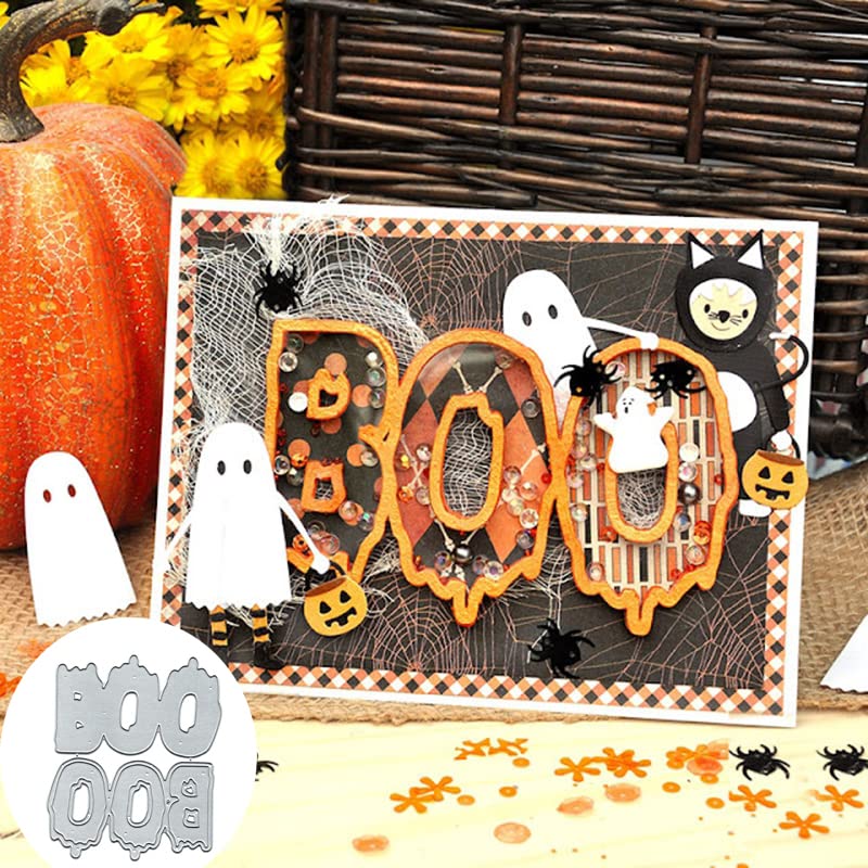 Halloween Skull & Ghost Metal Cutting Dies for DIY Crafting