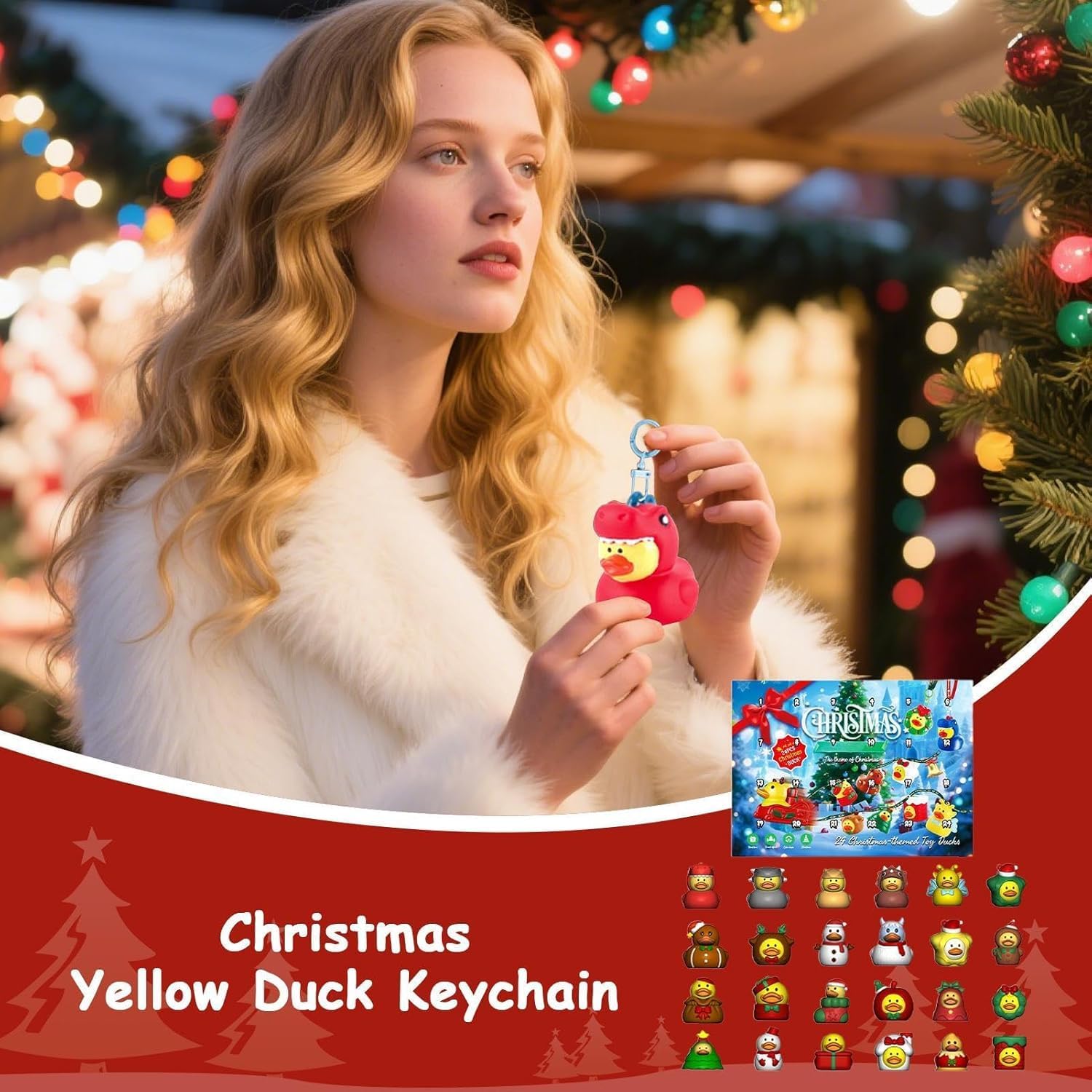 Skiennix Advent Calendar Rubber Ducks - 24 Days of Surprises for Kids | Perfect Christmas Gift