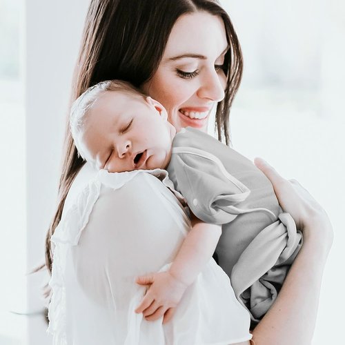 ANYEDDE Baby Swaddle 2-Pack - Arms Up Design with Removable Cuffs & 2-Way Zipper, Gray Stars, Breathable Cotton for 3-6 Months