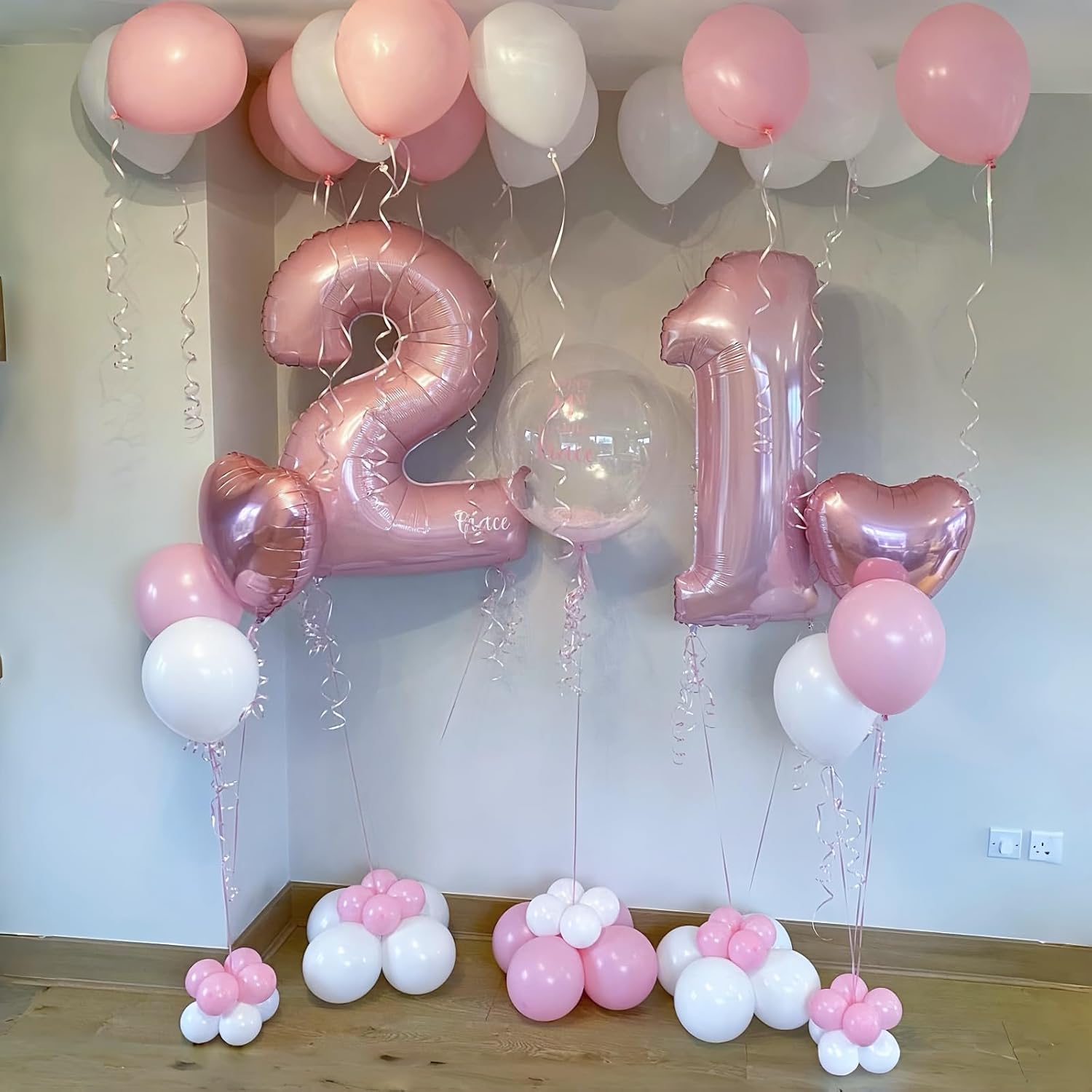 Skiennix 40" Pastel Pink Number 0 Balloon - Large Foil Birthday Decoration for Girls & Women