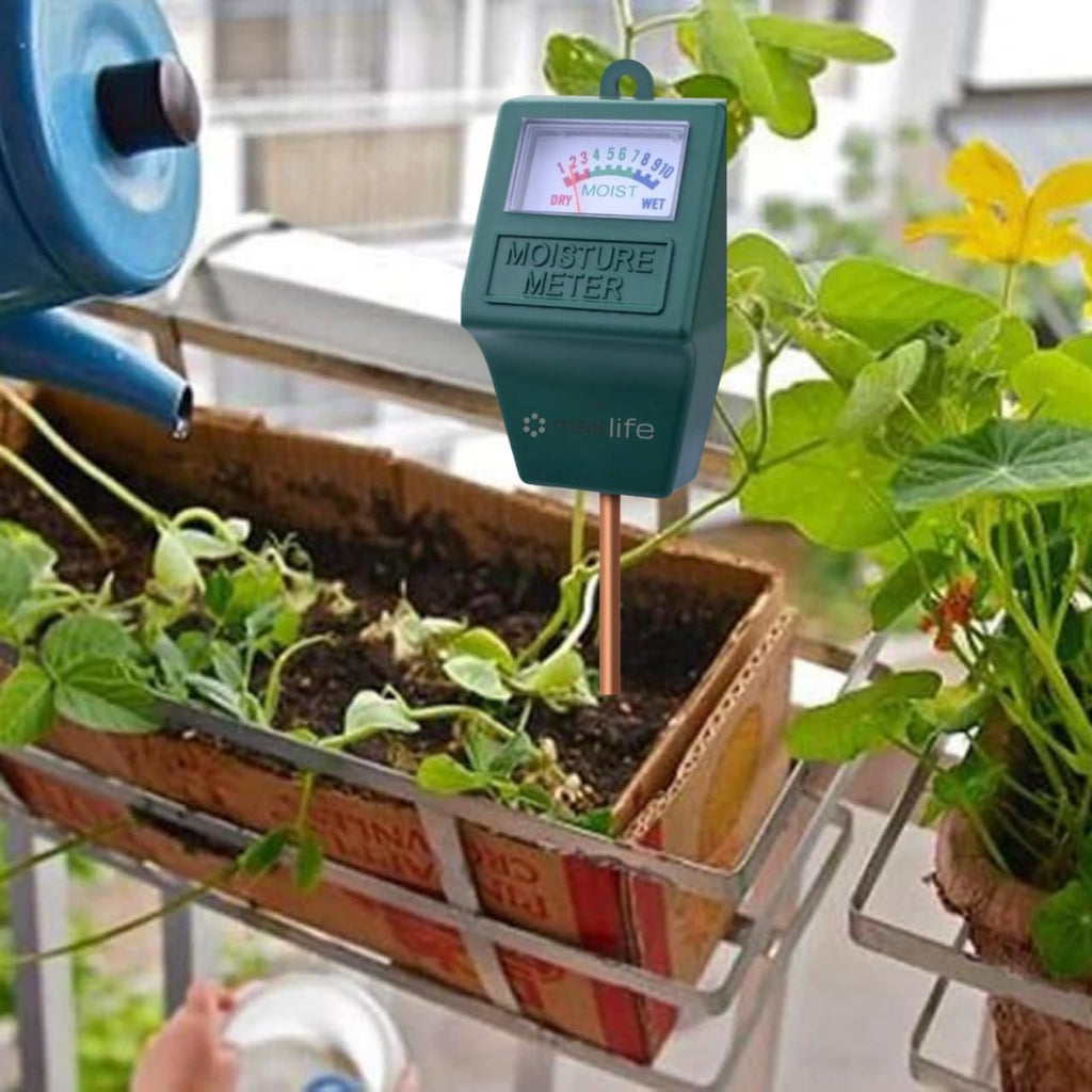 Skiennix Moisture Meter - Indoor & Outdoor Plant Soil Hygrometer Sensor | No Battery Needed