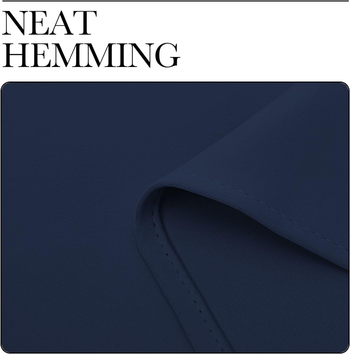 NICETOWN Navy Blackout Curtains - 108" Long Thermal Insulated Drapes | Set of 2 for Living Room & Kids' Bedroom