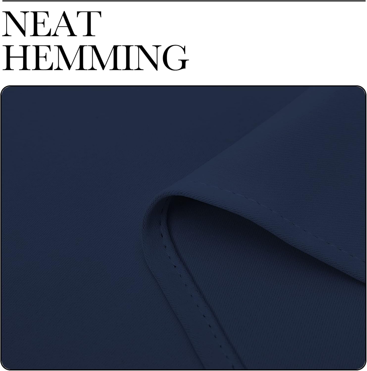 NICETOWN Navy Blackout Curtains - Thermal Insulated Room Darkening Drapes | 55" W x 86" L, Set of 2