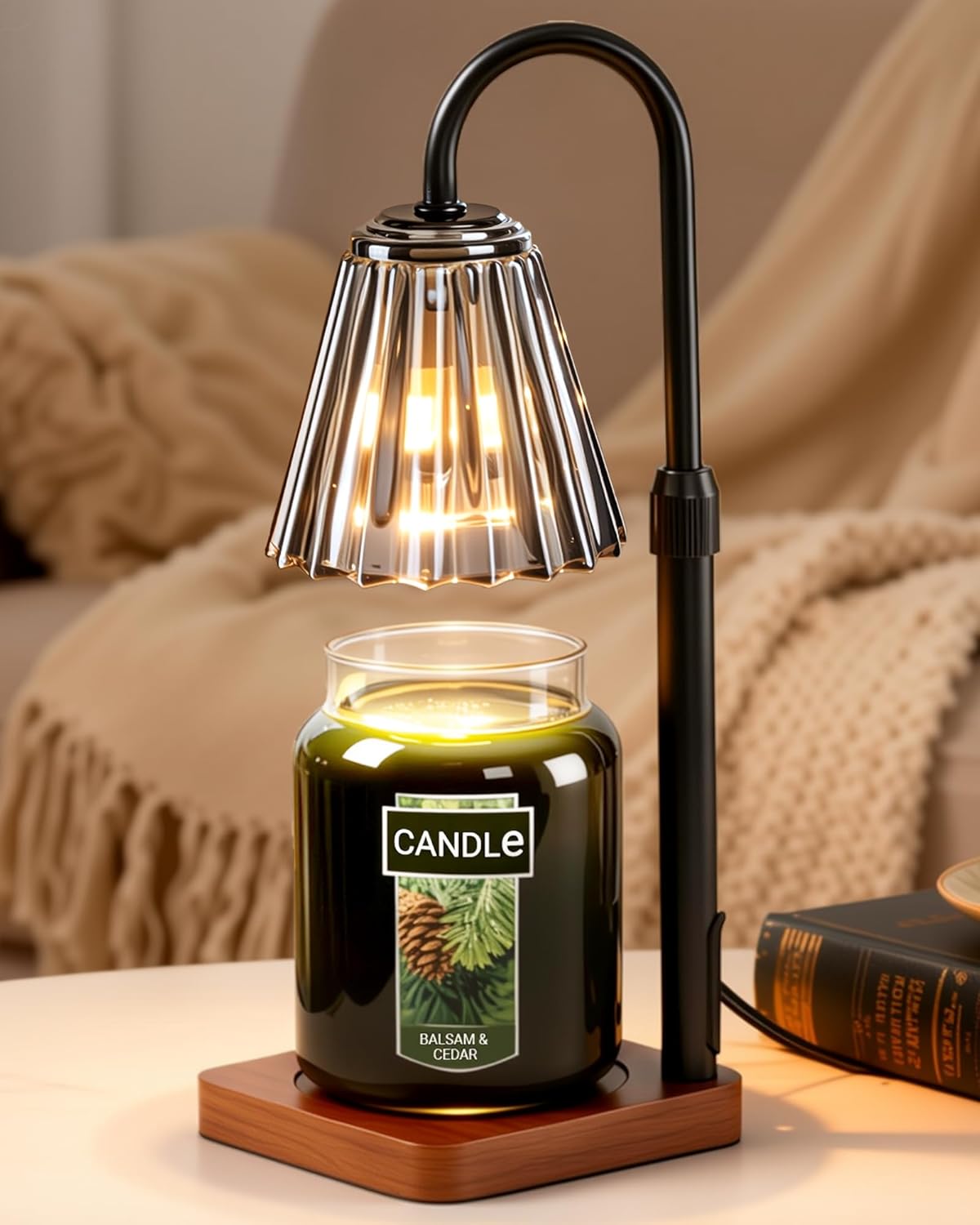 Marycele Candle Warmer Lamp - Adjustable Height with Timer & Dimmer | Perfect Gift for Mom & Sister