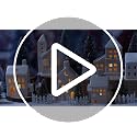Porcelain Christmas Village Set with 6 Lighted Houses, Trees & Accessories