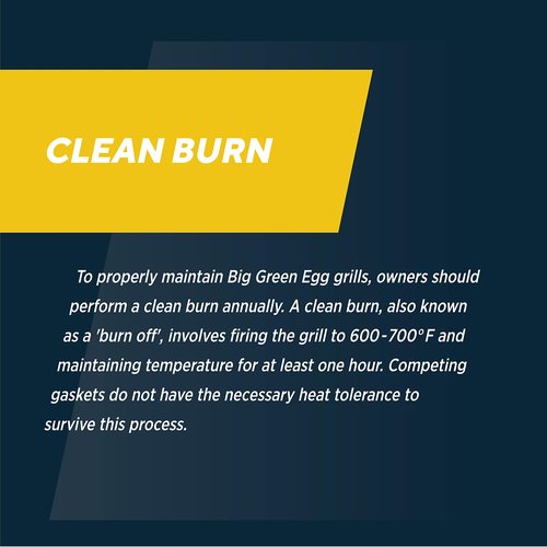 Rutland 99N17 Big Green Egg Replacement Gasket, High Temperature Clean Burn Gasket Kit, Fits XL & XXL, Fiberglass, 17 ft