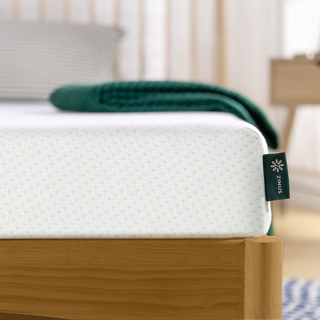ZINUS 5 Inch Twin Memory Foam Mattress - Fiberglass-Free, Medium Firm, Safe & Comfortable | Mattress in a Box, White