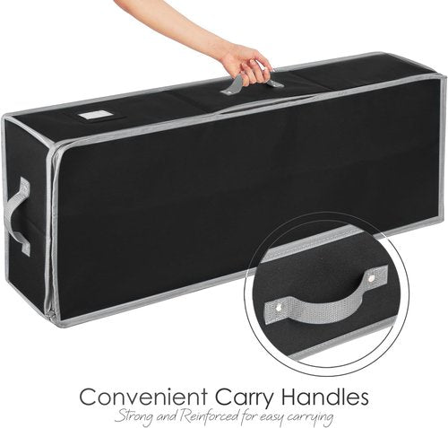 Hearth & Harbor Wrapping Paper Storage Container - Tear-Proof Organizer for Up to 22 Rolls | Christmas Gift Bag