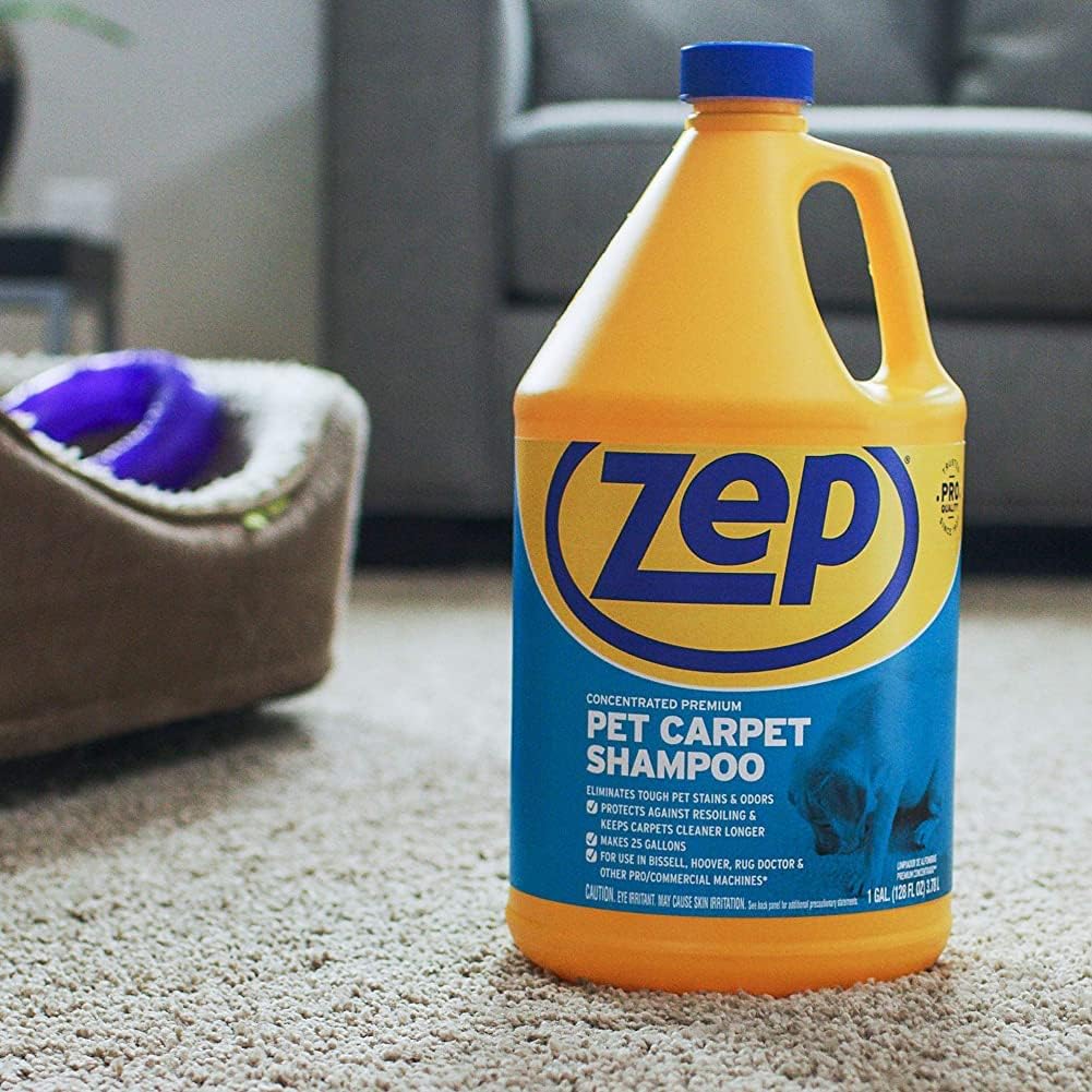 ZEP INC Carpet Shampoo - Powerful Stain Removal | 128 Fl Oz Clear Formula