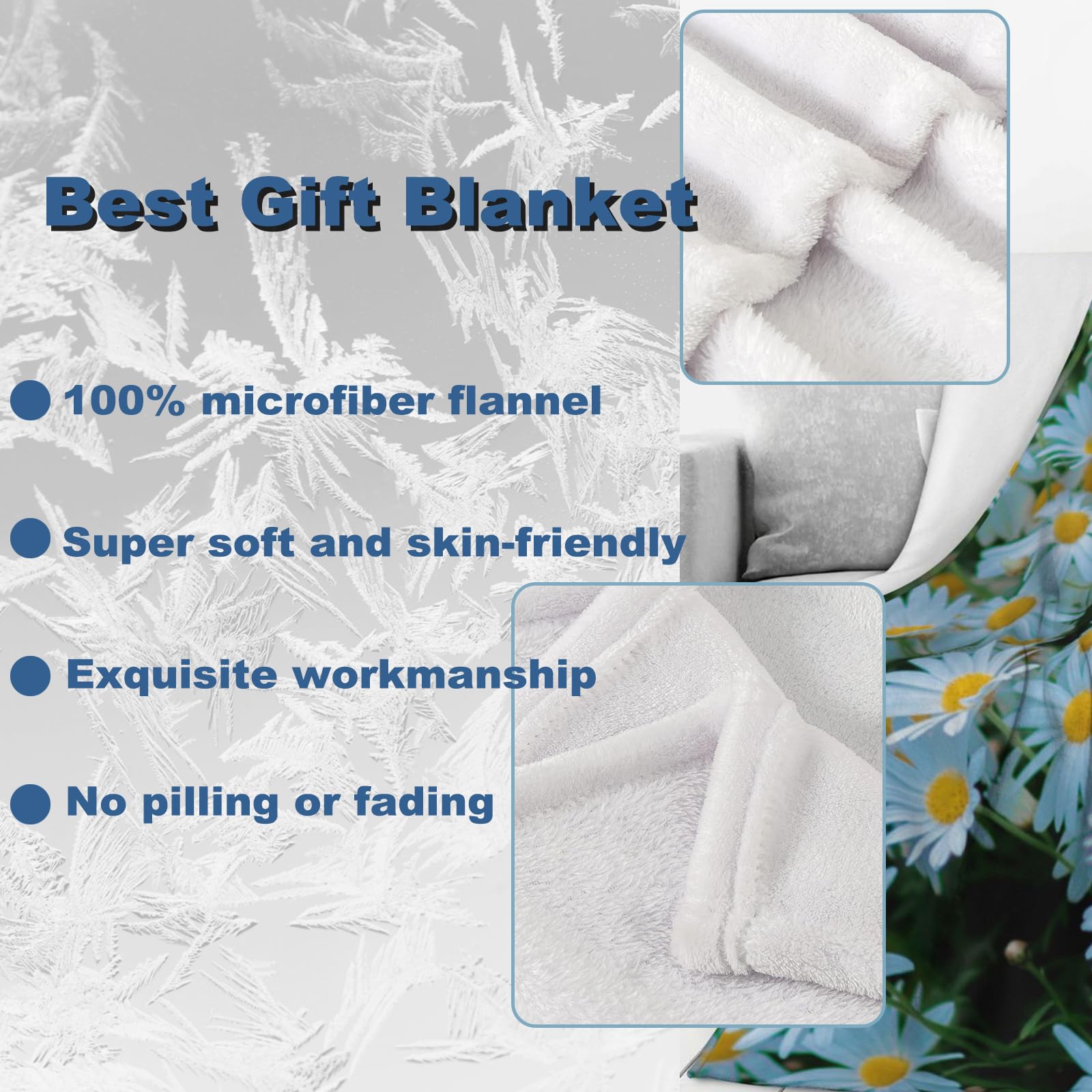 Plistiz Cat and Butterfly Throw Blanket, 50x60, Cute Cat Blankets for Bedroom Decor, Plush Flannel Polyester, Perfect for Kids and Adults