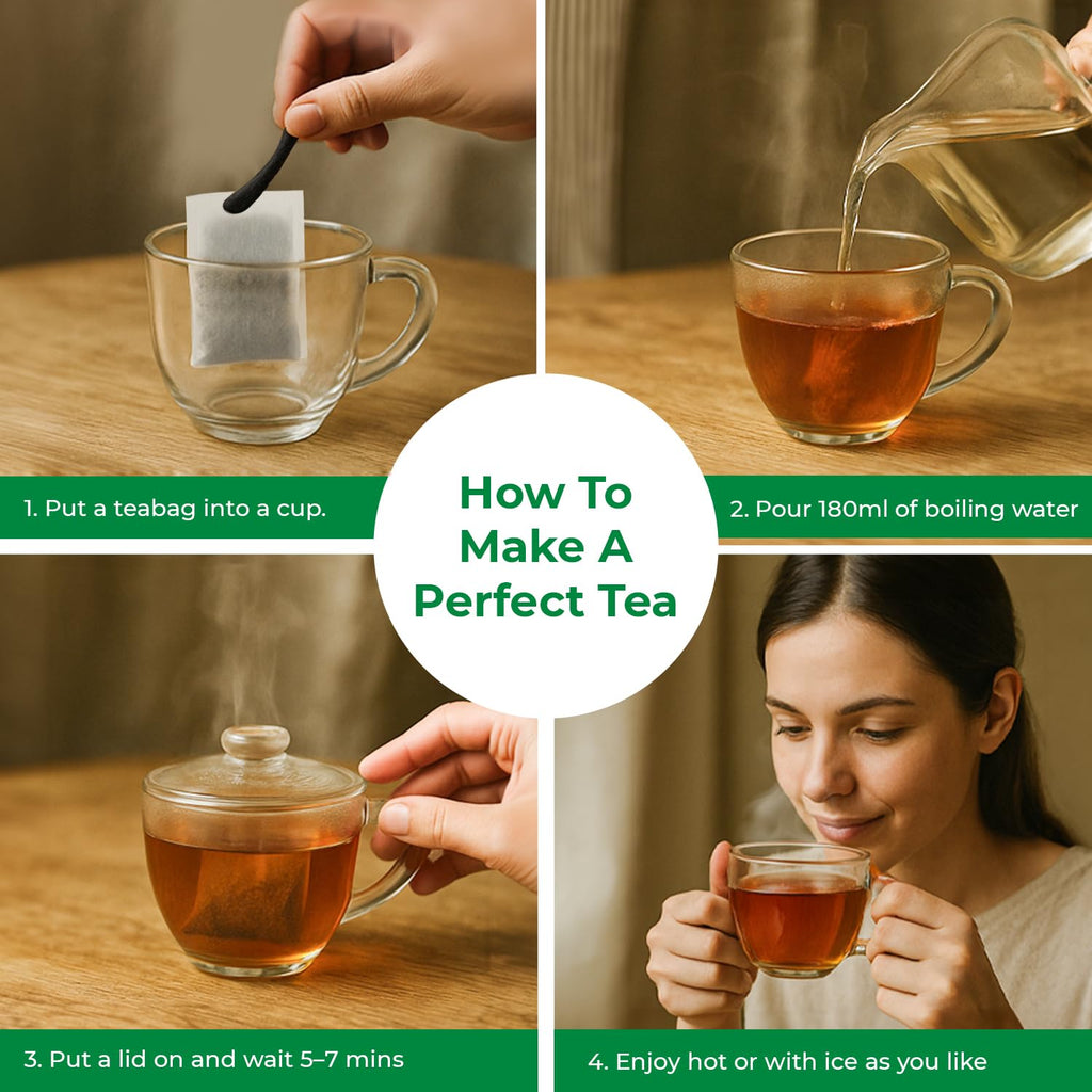SUNBELEAF Peppermint Tea – 60 Tea Bags, Pure Mint Leaves from Vietnam, Caffeine-Free Herbal Infusion, Resealable Zip Pouch, Refreshing Gentle Flavor, Ideal for Daily Enjoyment