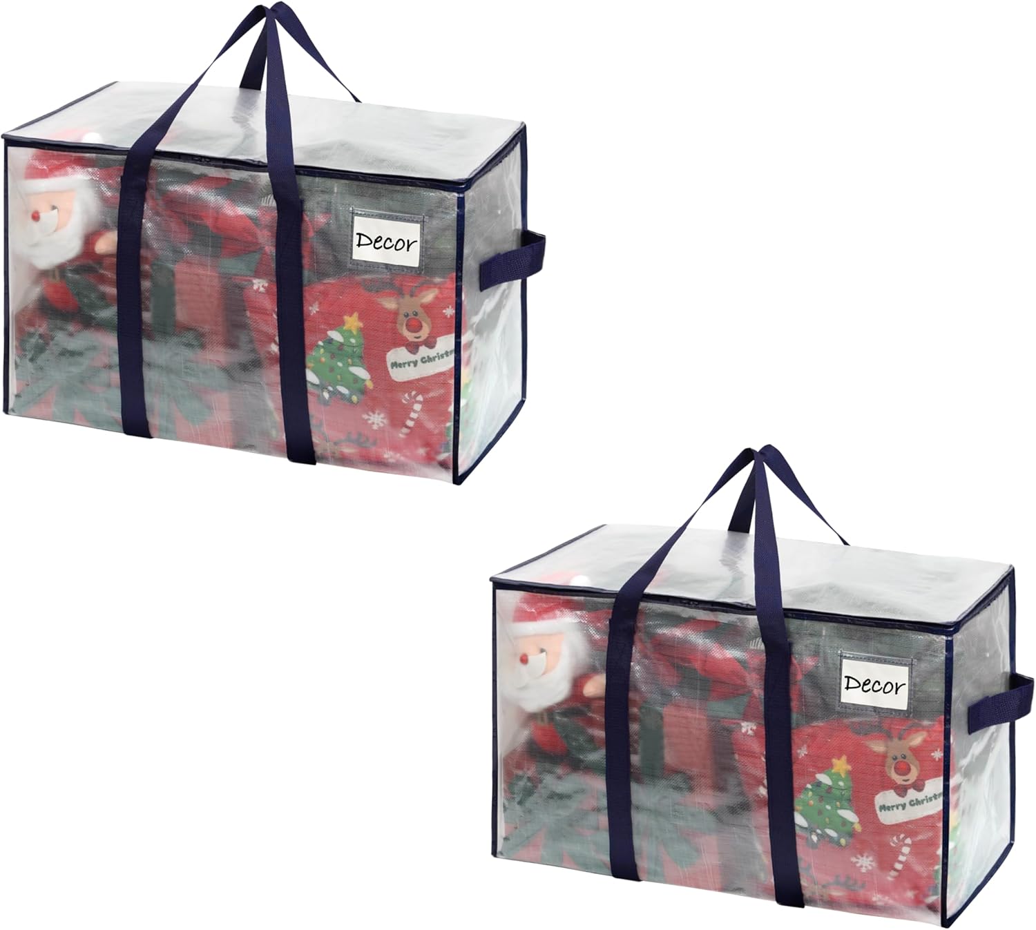 VENO Heavy Duty Moving Bags - Extra Large Storage Solution with Reinforced Handles & Strong Zippers | 2 Pack, Foldable & Reusable