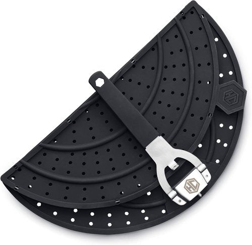 HexClad Grease Splatter Screen - Dishwasher-Safe, Heat-Safe to 480°F, Fits 10 & 12-Inch Pans