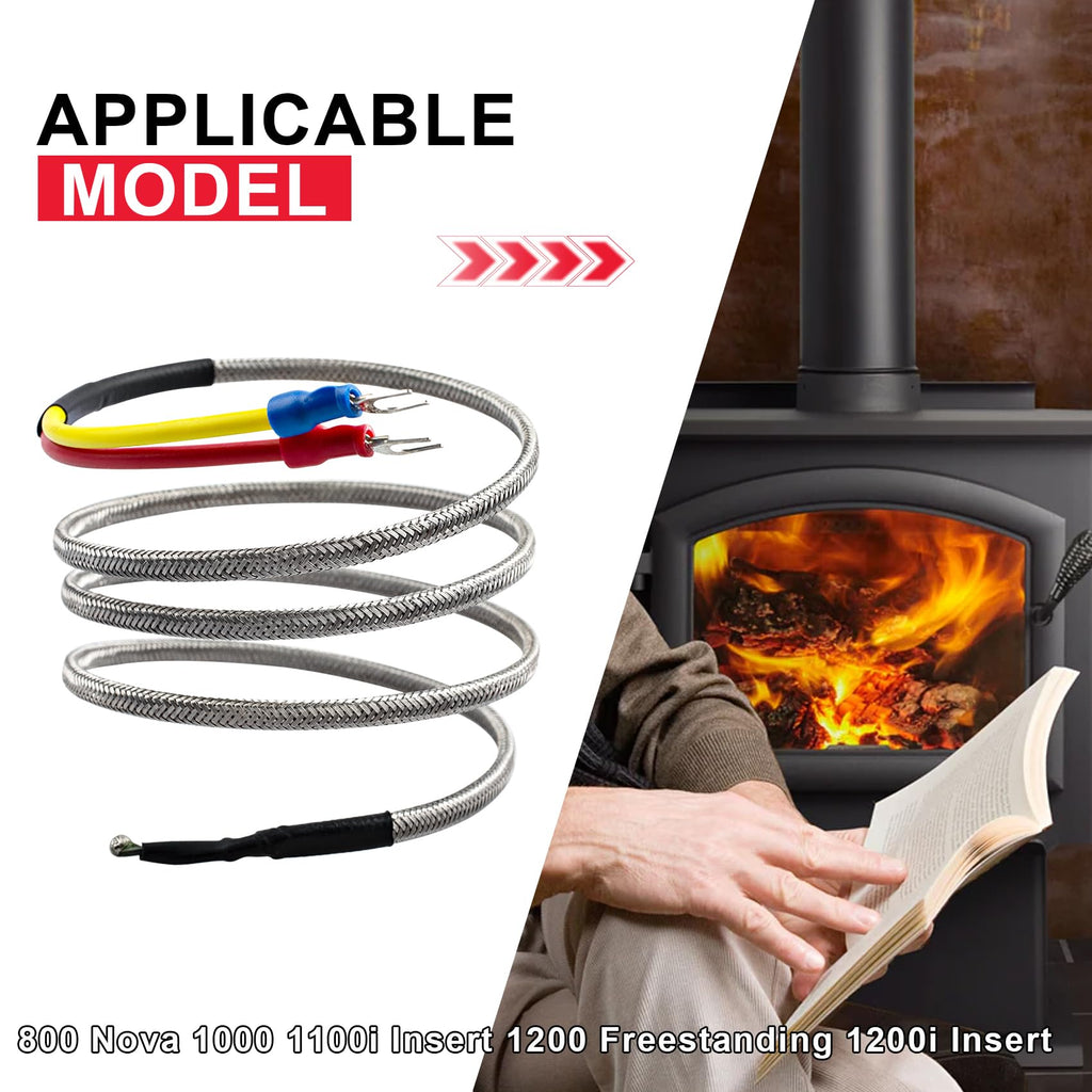 812-0210 Thermocouple Replacement for Quadrafire pellet stove parts, Fits for Quadrafire 800, 1000, 1100i Insert, 1200 Freestanding & 1200i Insert parts, for Quadrafire pellet stove replacement parts