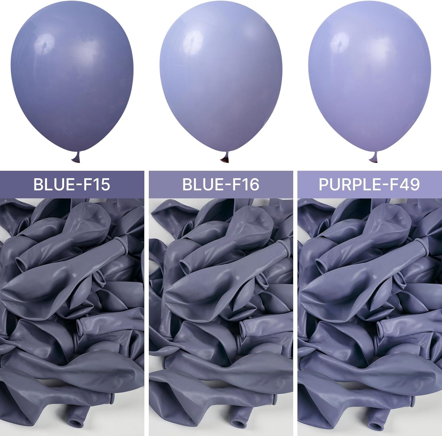 PartyWoo Dusty Purple Balloons - 50pcs 12 Inch Lavender Lilac Boho Decor for Graduation & Weddings