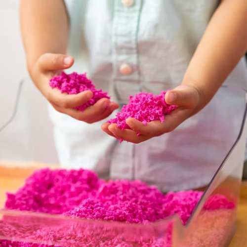 Educational Insights Pluffle® Sensory Bin Foam Set - No Mess Alternative to Sand Toys | 4-Pack for Toddlers