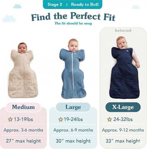 Love to Dream Swaddle UP - Transition Bag 2.5 TOG for Safe Baby Swaddling to Arms-Free Comfort