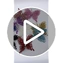 12-Pack 3D Glitter Butterflies for Christmas Tree Decor - 5 Inch
