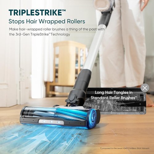 LEVOIT AERO Cordless Vacuum - Auto-Empty Station, HyperPulse Technology, HEPA Filter | 70 Minutes of Powerful Suction for Pet Hair and Hard Floors