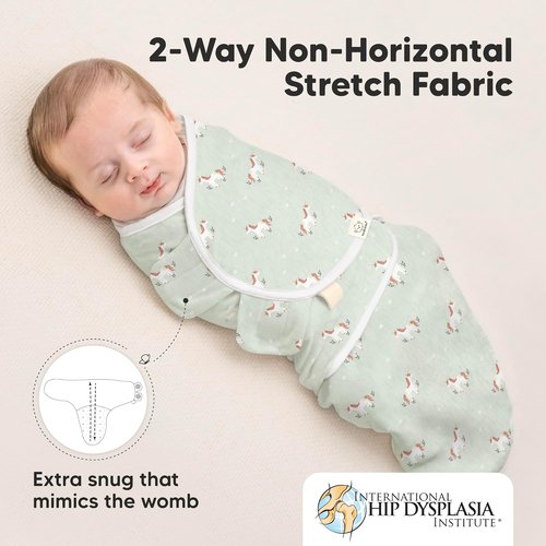 Lunaris Organic Baby Swaddle Sleep Sacks - Soft & Snug for Newborns 0-3 Months | 3-Pack Set