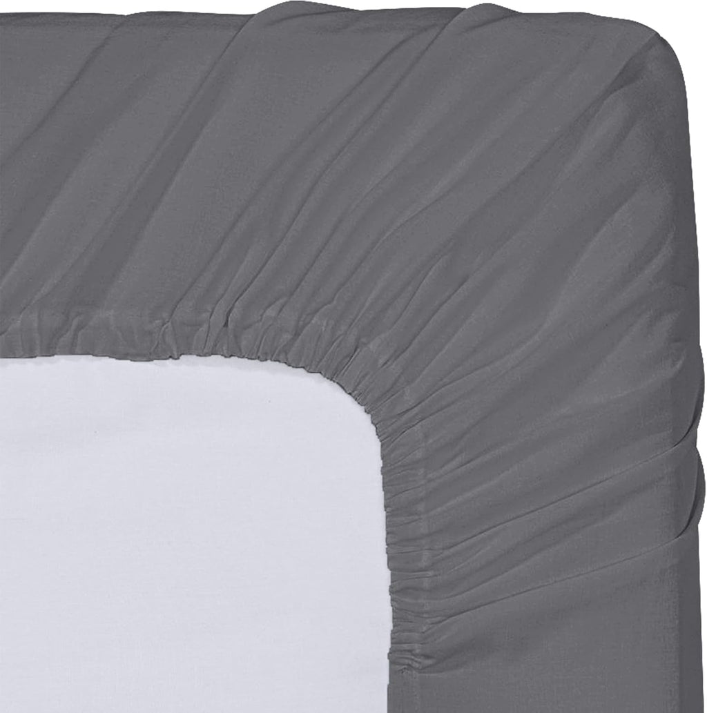 Utopia Bedding Queen Fitted Sheets - Soft Brushed Microfiber - Deep Pocket Design - Bulk Pack of 6 (Grey)