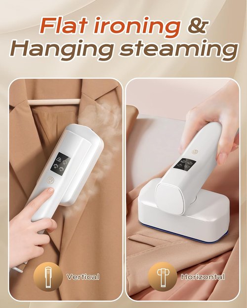 Dovety Portable Handheld Clothes Steamer - 1100W Powerful Wrinkle Remover | 100mL Water Tank for Travel & Home
