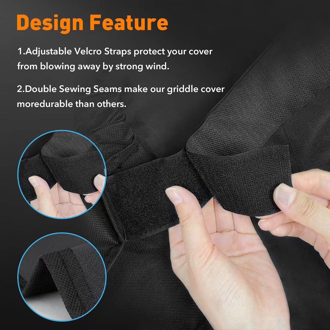 Blackstone Heavy Duty Grill Griddle Cover - Waterproof 600D Polyester for 17-Inch Griddle