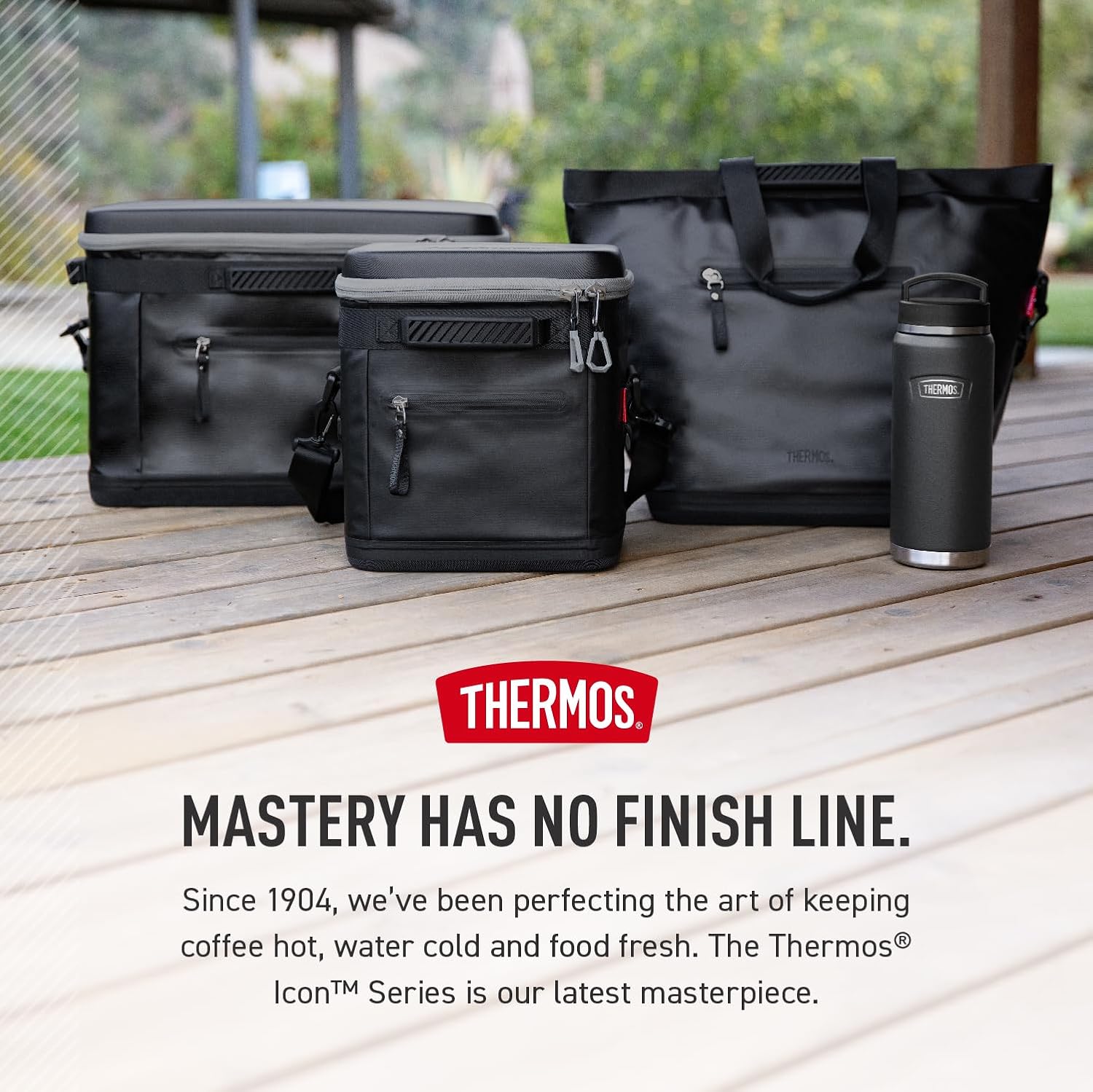 THERMOS ICON Series 24 Can Cooler - Durable Granite Design for Outdoor Adventures