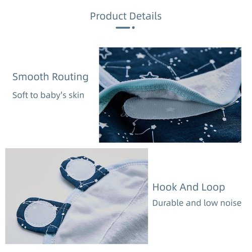 Insular Baby Swaddle Wrap - Adjustable Swaddling Blanket Set for Newborns | Soft Cotton, 3 Pack, Space, Small (0-3 Months)