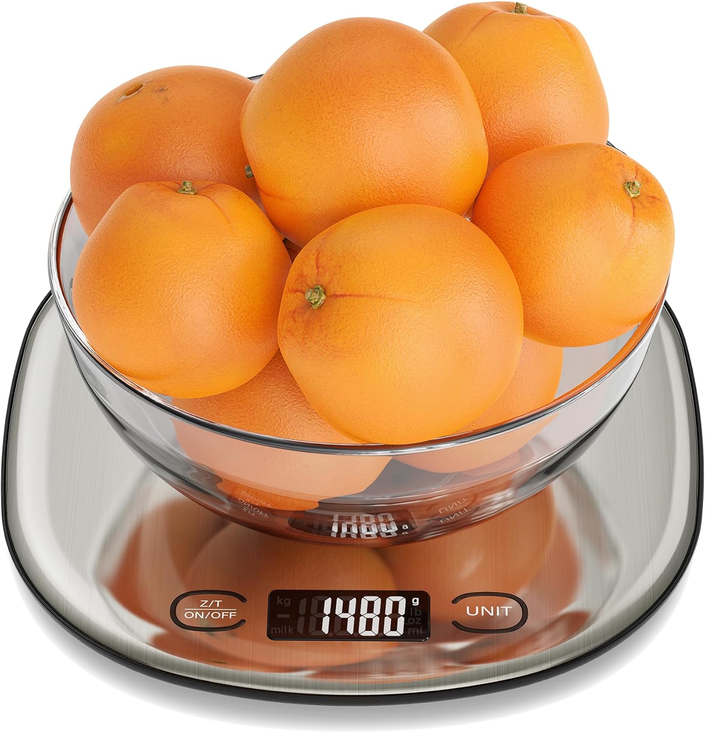Ultrean Food Scale - 33lb High Capacity Digital Kitchen Scale with LCD Display & Slim Design | Precise 1g Graduation for Cooking & Baking