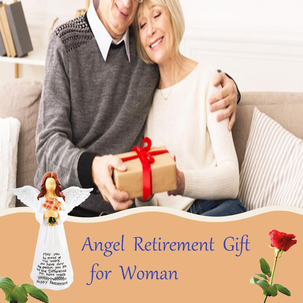 Regine Switzerland 5.5” Angel Figurine - Thoughtful Retirement Gift for Women & Coworkers