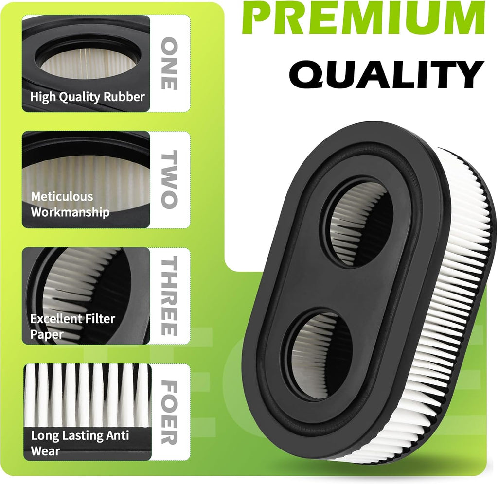 Troy-Bilt Air Filter Spark Plug - Compatible with TB110, TB115, TB200, TB230, TB330, TB370 Mowers