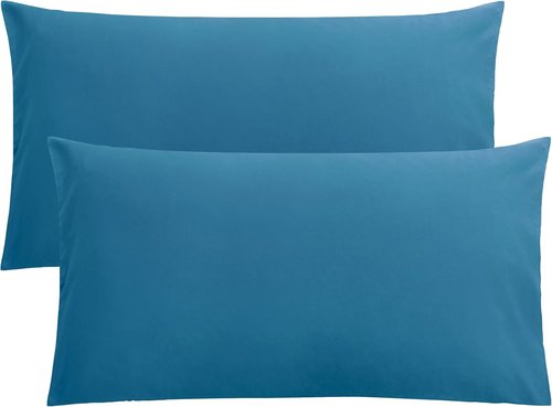 FLXXIE King Pillow Cases - Soft Microfiber Covers with Envelope Closure | Stain Resistant, 20x36, Teal