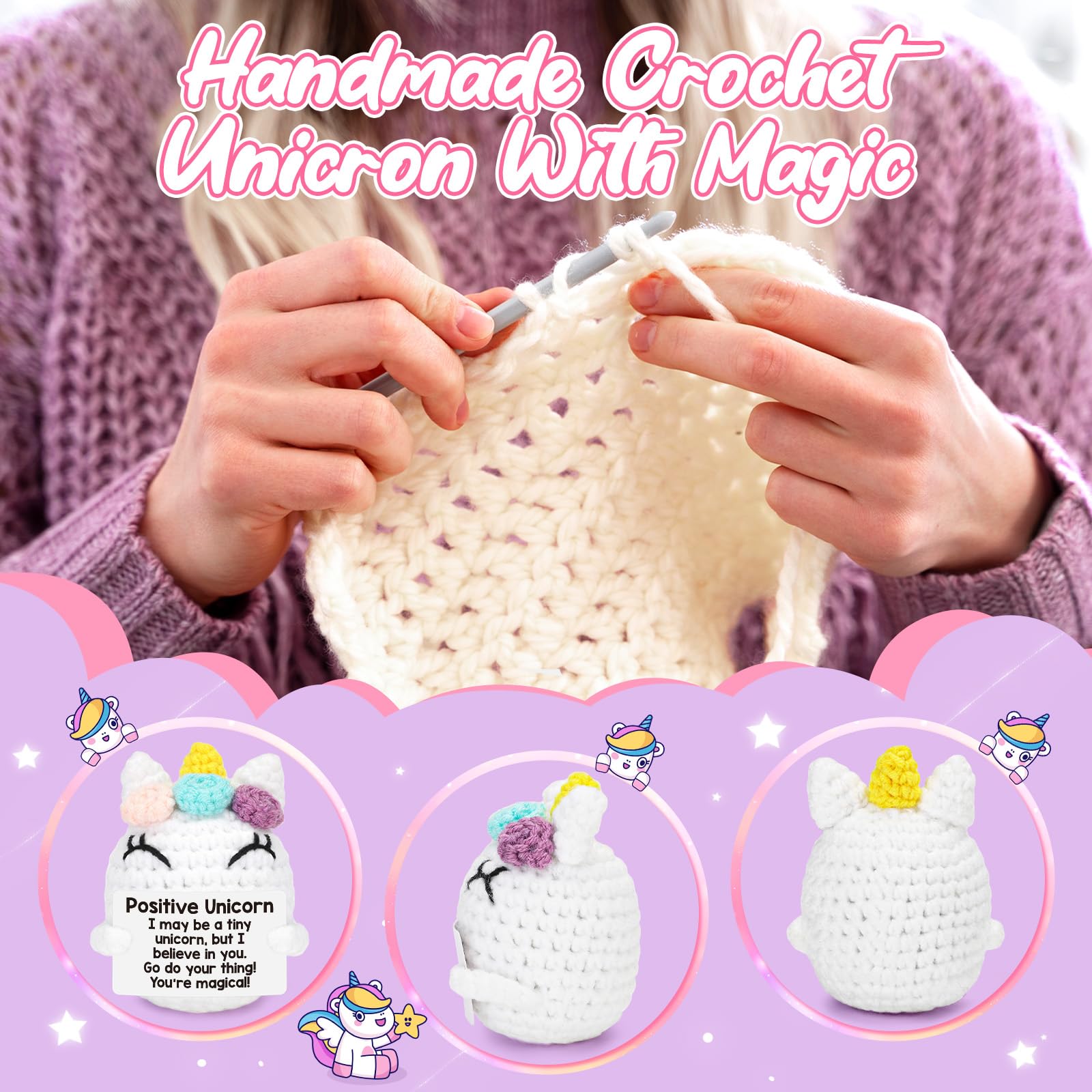 Positive Unicorn Teen Girl Gifts Trendy Stuff Birthday Back to School Gifts for Students Girls Appreciation Gift for Boss Lady Nurse Teacher Christmas Stress Relief Gift for Women Coworkers Friend