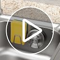 NEXCURIO Stainless Steel Sink Sponge Holder 2 Pack - Rustproof Waterproof Kitchen Organizer