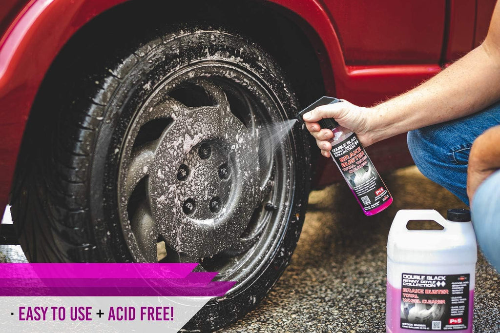 P & S Professional Detail Products - Brake Buster Wheel & Tire Cleaner - Non-Acid Formula, Safe for All Wheel Types - 1 Gallon