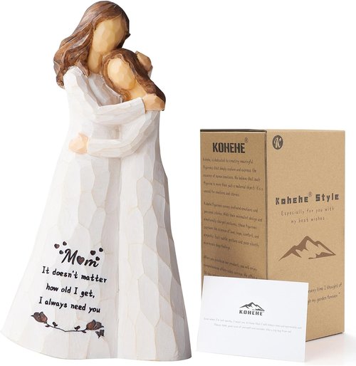 Kohehe Handmade Figurine Gift for Mom - Meaningful 5.5" Birthday & Mother's Day Present | Unique Keepsake