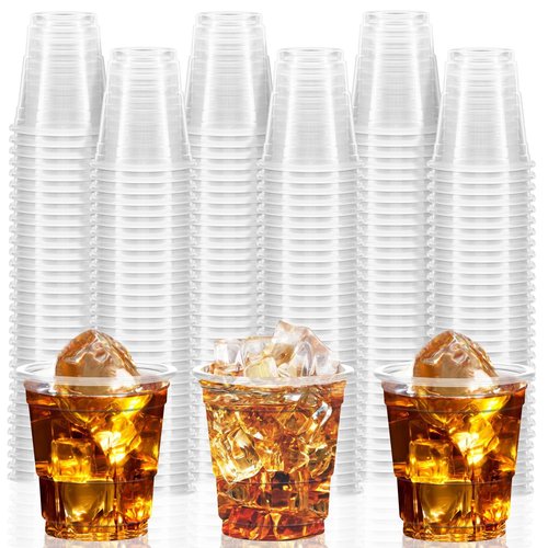 GGOLDMER 300 Pack 2oz Plastic Shot Glasses - Disposable Shot Glasses Mini Shot Cups for Wedding, Holiday, Party, 2 oz Shot Cups for Beer, Vodka, Whiskey, Tequila, Snacks (Clear)
