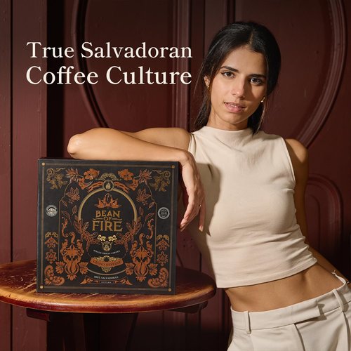 Bean of Fire Exotic Variety Box - Medium Roast Specialty Ground Coffee Gift Set, 4 Premium Single-Origin Coffees from El Salvador, Luxury Gourmet Coffee, 48 oz
