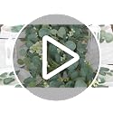 HUZIYAHAN Green Eucalyptus Garland Faux Silk Leaves 5.5 FT Indoor Outdoor Decoration